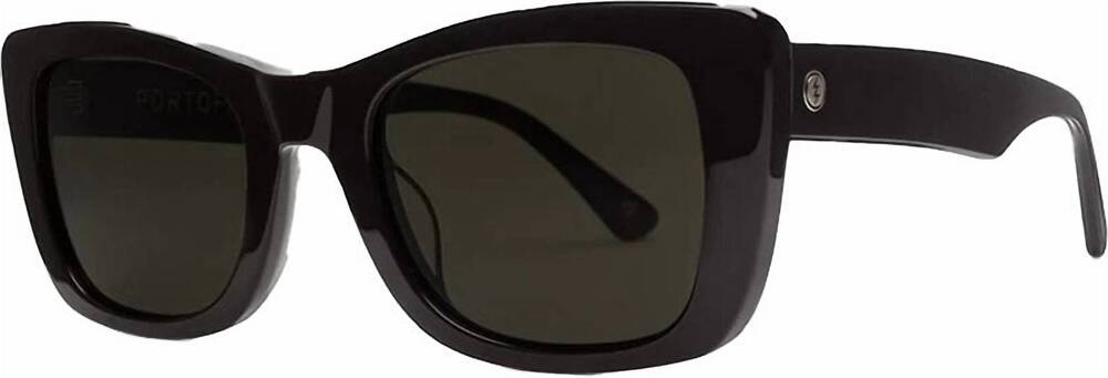 NEW ELECTRIC LABEL men's portofino polarized sunglasses in gloss black/grey pola